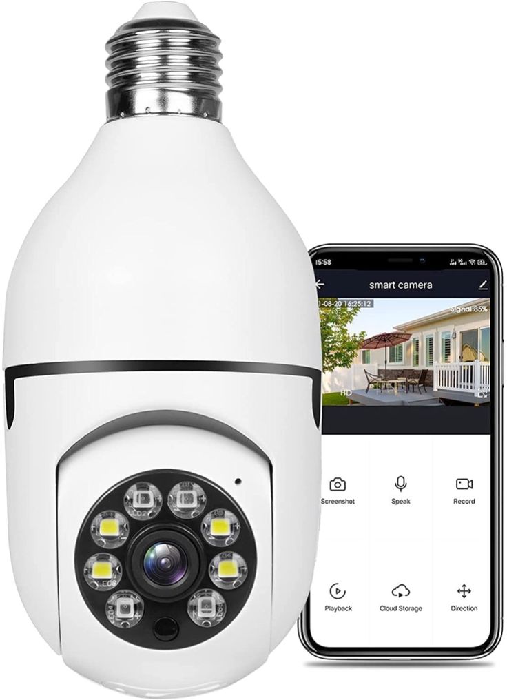 CAMARA INTELIGENTE CON VISION 360° - Seguridad garantizada y vision nitida.